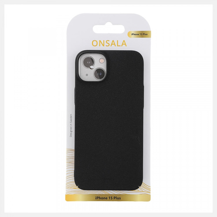 Onsala Phone Case Ultra Slim Sand Burst Black - iPhone 15 Plus Onsala Phone Case Ultra Slim Sand Burst Black - iPhone 15 Plus