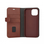 Buffalo Wallet Case 2-in-1 3 Card MagSeries Brown - iPhone 15