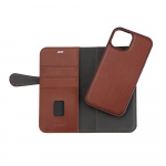 Buffalo Wallet Case 2-in-1 3 Card MagSeries Brown - iPhone 15
