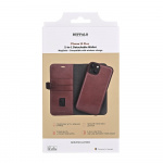 Buffalo Wallet Case 2-in-1 3 Card MagSeries Brown - iPhone 15 Plus Buffalo Wallet Case 2-in-1 3 Card MagSeries Brown - iPhone 15 Plus