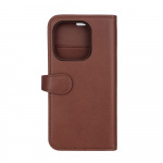 Buffalo Wallet Case 2-in-1 3 Card MagSeries Brown - iPhone 15 Pro