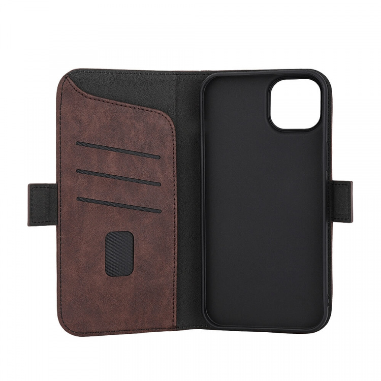 Gear Wallet Case 3 Card Slots Magseries Brown - iPhone 15 Plus Gear Wallet Case 3 Card Slots Magseries Brown - iPhone 15 Plus