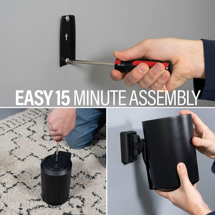 SANUS Wall Mount for Sonos ERA100 Single Black