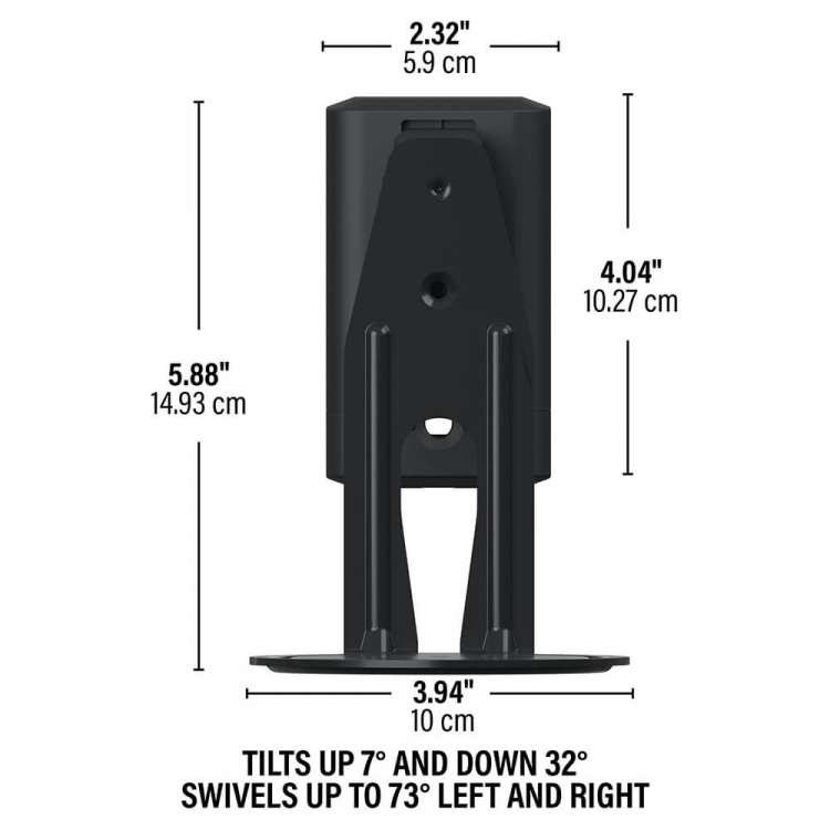 SANUS Wall Mount for Sonos ERA100 Pair Black SANUS Wall Mount for Sonos ERA100 Pair Black