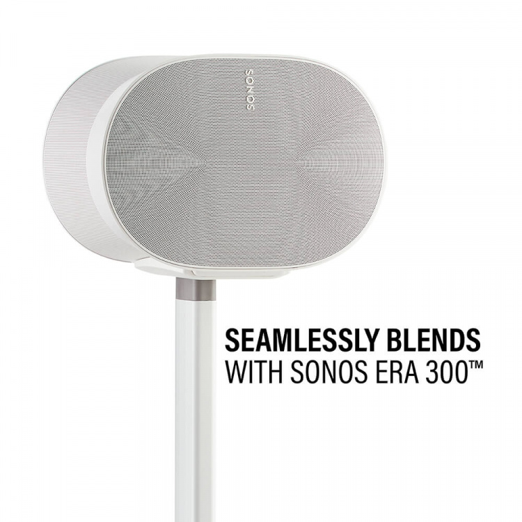 SANUS Floor Stand for Sonos ERA 300 Single White SANUS Floor Stand for Sonos ERA 300 Single White
