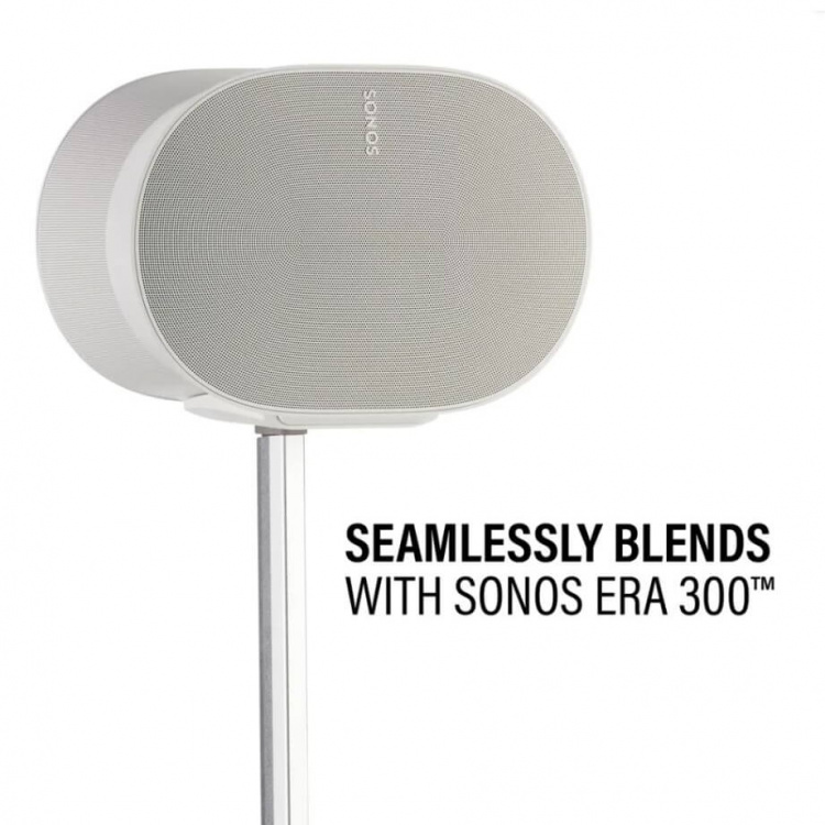 SANUS Floor Stand Adjustable for Sonos ERA 300 Single White