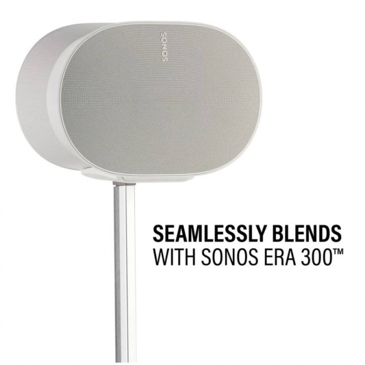 SANUS Floor Stand Adjustable for Sonos ERA 300 Pair White