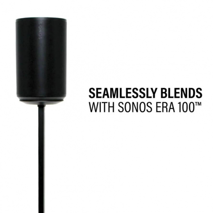 SANUS Floor Stand Adjustable for Sonos ERA 100 Single Black SANUS Floor Stand Adjustable for Sonos ERA 100 Single Black