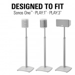 SANUS Floor Stand Adjustable One SL Play:1 Play:3 Single White SANUS Floor Stand Adjustable One SL Play:1 Play:3 Single White