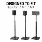 SANUS Floor Stand Adjustable One SL Play:1 Play:3 Single Black SANUS Floor Stand Adjustable One SL Play:1 Play:3 Single Black