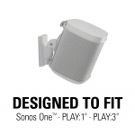 SANUS Wall Mount for Sonos One SL Play:1 Play:3 Pair White SANUS Wall Mount for Sonos One SL Play:1 Play:3 Pair White