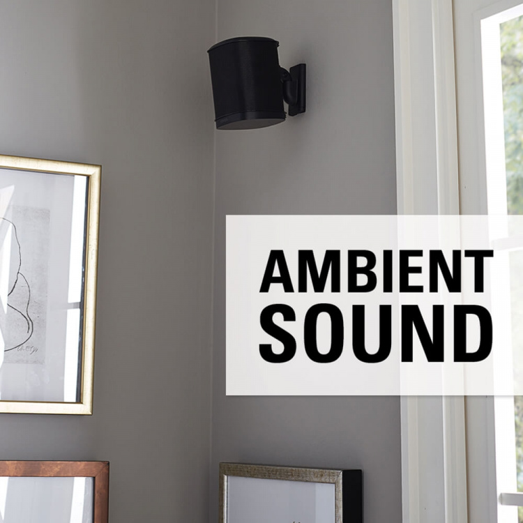 SANUS Wall Mount for Sonos One SL Play:1 Play:3 Pair Black SANUS Wall Mount for Sonos One SL Play:1 Play:3 Pair Black