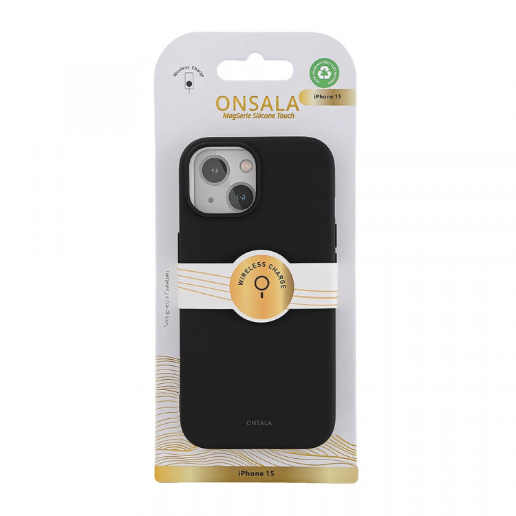 Onsala Phone Case with Silicone Feel MagSeries Black - iPhone 13/14/15