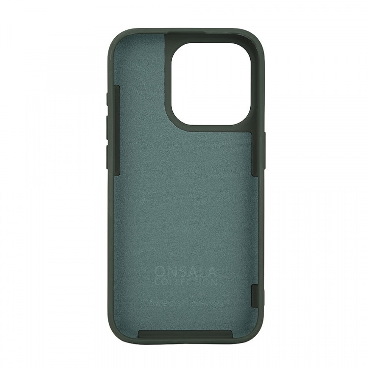 Onsala Phone Case with Silicone Feel MagSeries Olive Green - iPhone 15 Pro