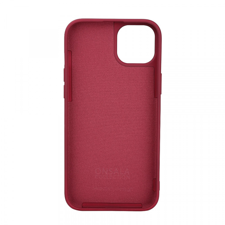 Onsala Phone Case with Silicone Feel MagSeries Deep Red - iPhone 15 Plus