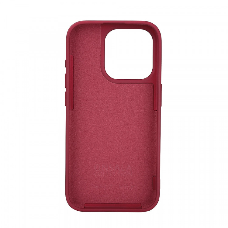 Onsala Phone Case Silicone MagSeries Deep Red - iPhone 15 Pro Onsala Phone Case Silicone MagSeries Deep Red - iPhone 15 Pro