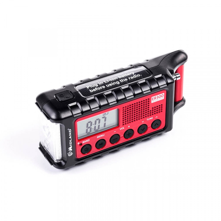 MIDLAND Emergency Radio ER300 Red Black MIDLAND Emergency Radio ER300 Red Black