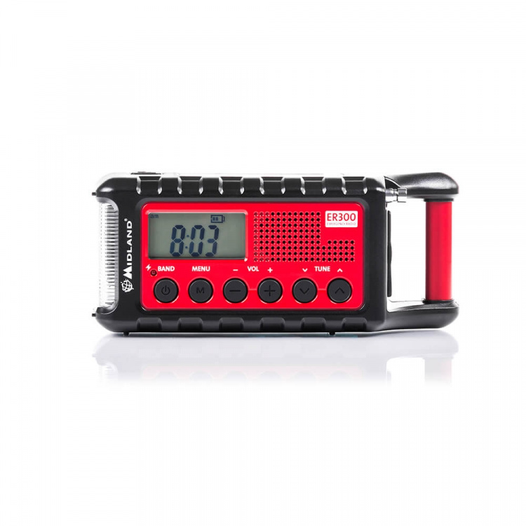 MIDLAND Emergency Radio ER300 Red Black MIDLAND Emergency Radio ER300 Red Black