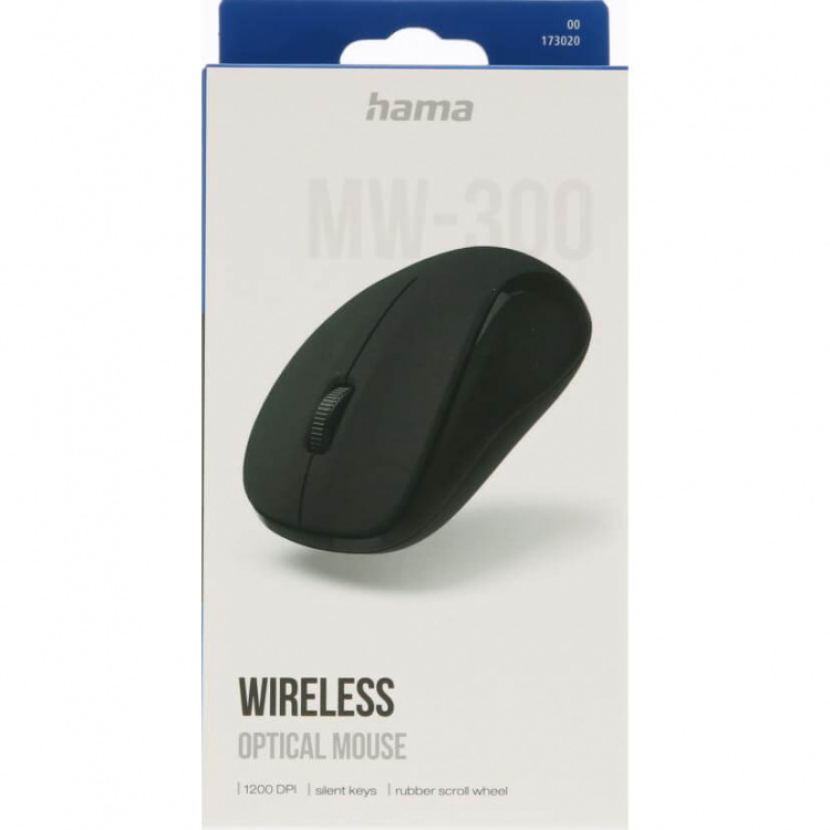 Hama Optical Wireless Mouse MW-300 V2 Black Hama Optical Wireless Mouse MW-300 V2 Black