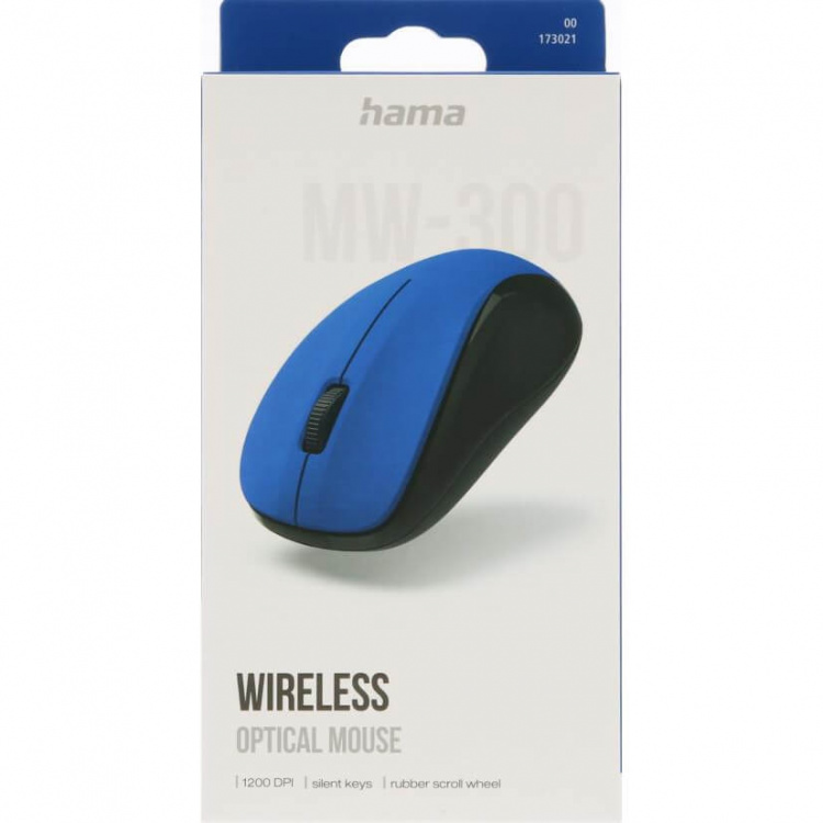 Hama Optical Wireless Mouse MW-300 V2 Blue