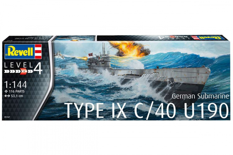 Revell German Submarine Type IX C/40 (U190) 1:144  Revell German Submarine Type IX C/40 (U190) 1:144