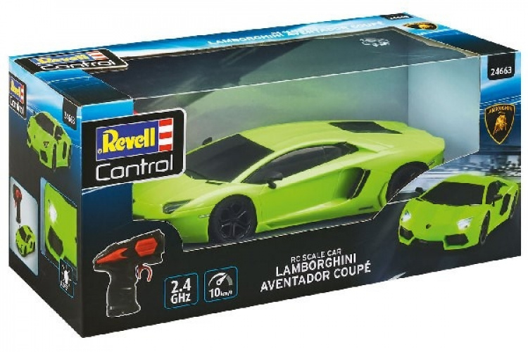 Revell RC Lamborghini Aventador Coupé 1:24, Green Revell RC Lamborghini Aventador Coupé 1:24, Green