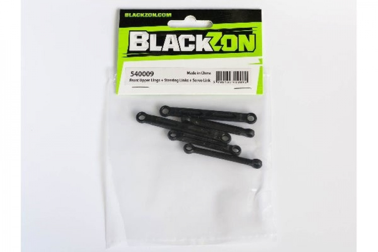 BLACKZON Front Upper Lings + Steering Links + Servo Link