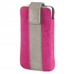 Hama Case Mobile Phone Sleeve , size M, pink/grey