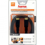 Hama Speed HDMI™ Cable, plug - plug, flat, Ethernet, 1.5 m Hama Speed HDMI™ Cable, plug - plug, flat, Ethernet, 1.5 m