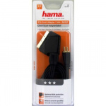 Hama Cable, Scart plug - 3 R CA plugs (video/stereo), 1.5 m