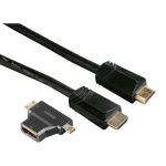 Hama Speed HDMI™ Cable, plug - plug, Ethernet, 1.5 m + 2 HD Hama Speed HDMI™ Cable, plug - plug, Ethernet, 1.5 m + 2 HD