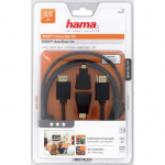 Hama Speed HDMI™ Cable, plug - plug, Ethernet, 1.5 m + 2 HD Hama Speed HDMI™ Cable, plug - plug, Ethernet, 1.5 m + 2 HD