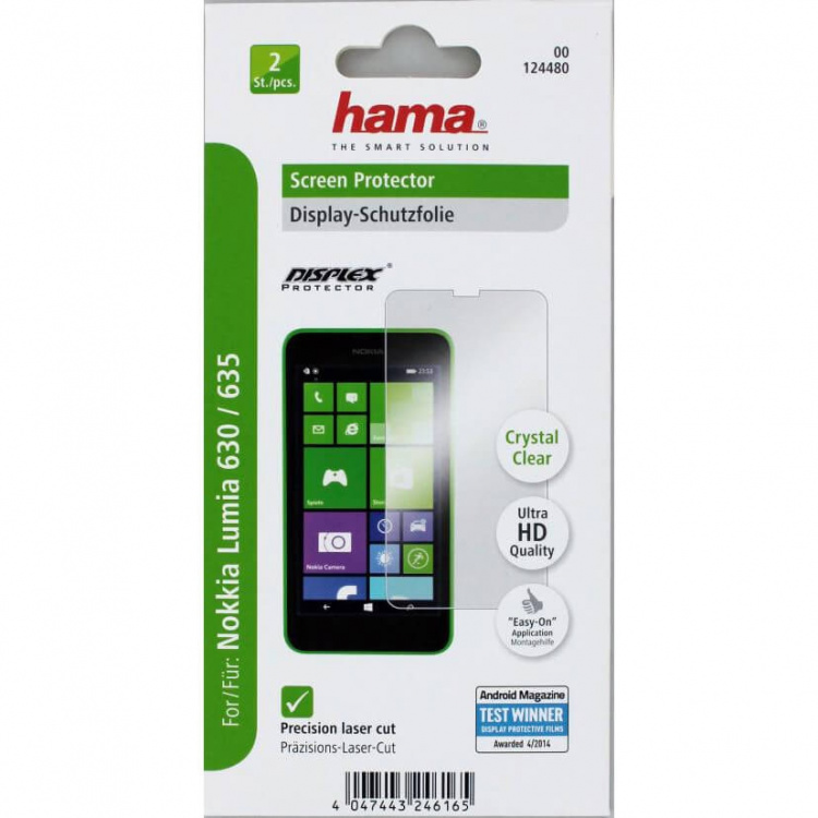Hama n Protector for Nokia Lu mia 630/635, 2 pieces