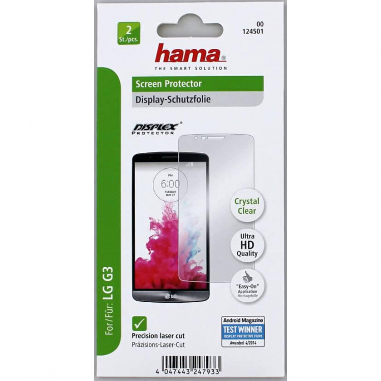 Hama n Protector for LG G3, 2 pieces Hama n Protector for LG G3, 2 pieces