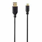HAMA Flexi-Slim Micro USB Cable black, 0.75 m
