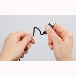 HAMA Flexi-Slim Micro USB Cable black, 0.75 m