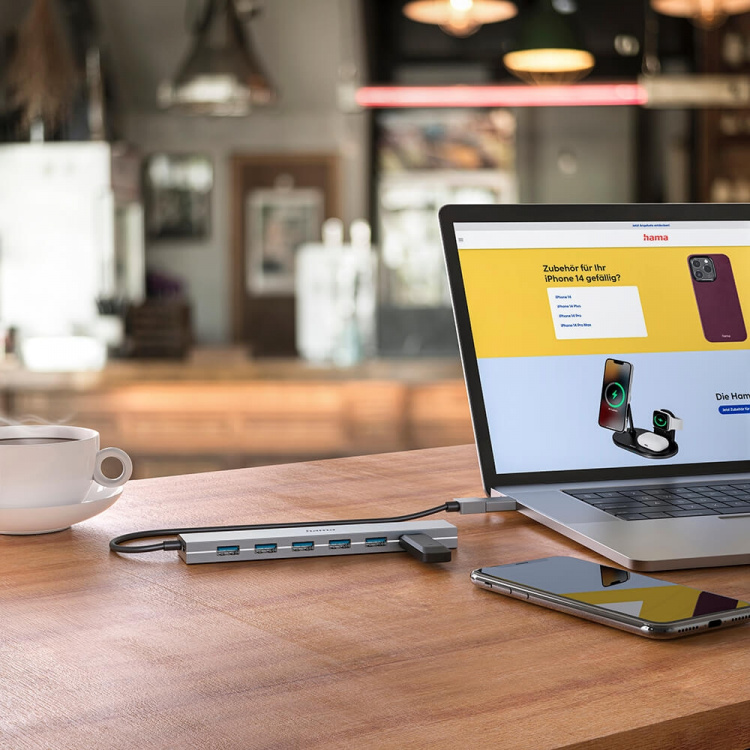 Hama USB Hub 7 Ports incl. Power Supply Unit Hama USB Hub 7 Ports incl. Power Supply Unit