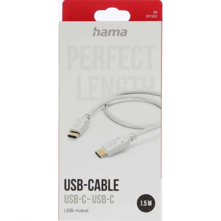 Hama Charging Cable USB-C White 1.5m