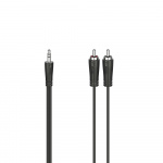 Hama Cable Audio 3.5-2x RCA Black 0.75m Hama Cable Audio 3.5-2x RCA Black 0.75m