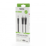 Hama Cable Audio 3.5-2x RCA Black 0.75m Hama Cable Audio 3.5-2x RCA Black 0.75m