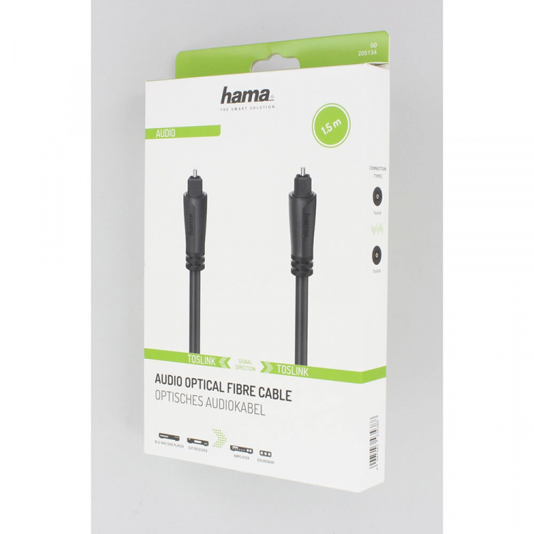 Hama Cable ODT Black 1.5m Hama Cable ODT Black 1.5m