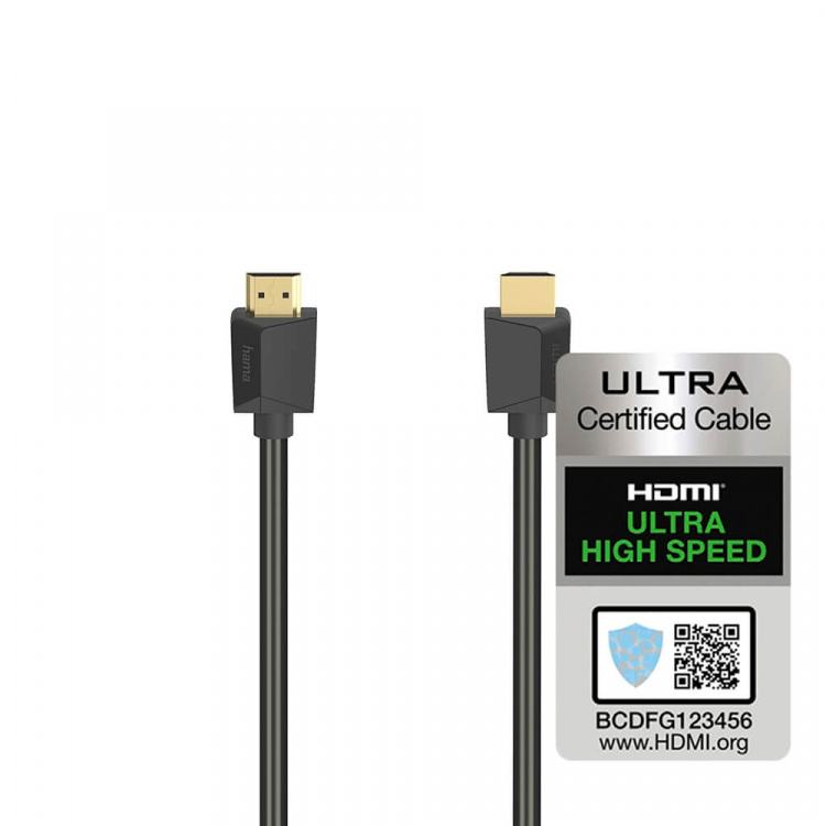 Hama Cable HDMI High Speed 8K 48Gbit/s Black 0.5m Hama Cable HDMI High Speed 8K 48Gbit/s Black 0.5m