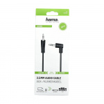 Hama Audio Cable 3.5-3.5 90 Degree Angled Black 1.5m Hama Audio Cable 3.5-3.5 90 Degree Angled Black 1.5m
