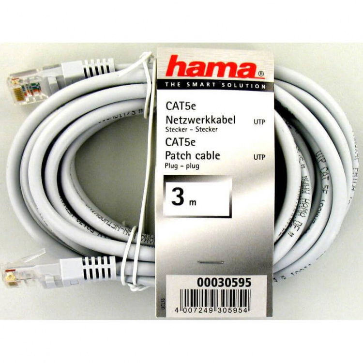 Hama CAT 5e Network Cable UTP, 3.0 0 m, 25 pieces Hama CAT 5e Network Cable UTP, 3.0 0 m, 25 pieces