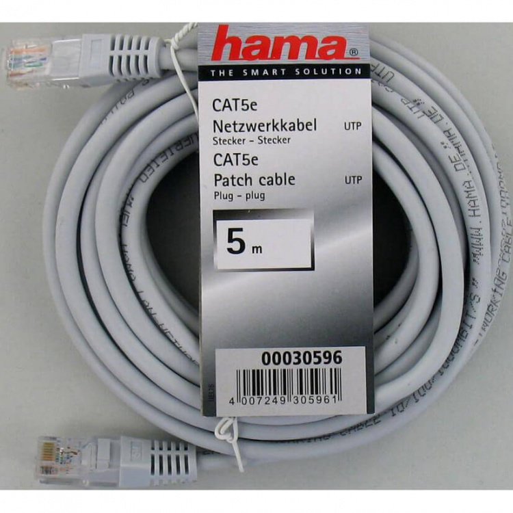 Hama CAT 5e Network Cable UTP, 5.0 0 m, 25 pieces Hama CAT 5e Network Cable UTP, 5.0 0 m, 25 pieces