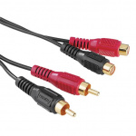 Hama Audio Cable, 2 RCA plugs - 2 RCA sockets, 2 m Hama Audio Cable, 2 RCA plugs - 2 RCA sockets, 2 m