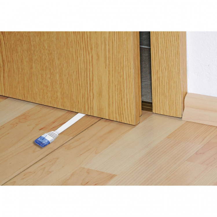 Hama CAT6 UTP Flat White 10m Hama CAT6 UTP Flat White 10m