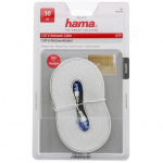 Hama CAT6 UTP Flat White 10m Hama CAT6 UTP Flat White 10m