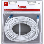 Hama CAT 6 Network Cable UTP, white, 15.00 m Vit 15 m Hama CAT 6 Network Cable UTP, white, 15.00 m Vit 15 m