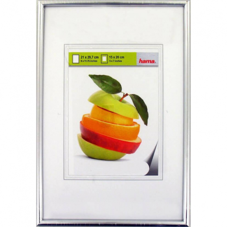 Hama la Décor Plastic Frame, silver matt, 21 x 29.7 cm Hama la Décor Plastic Frame, silver matt, 21 x 29.7 cm